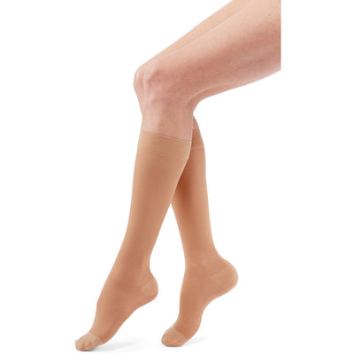 duomed transparent 15-20 mmHg calf closed toe standard