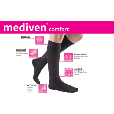 mediven comfort 20-30 mmHg calf open toe standard